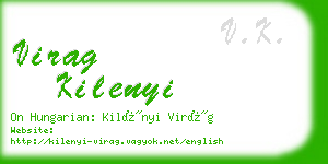 virag kilenyi business card